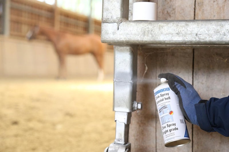 Weicon Zinc Spray Bright Grade 400 ML - Rust Protection, Heat-Resistant Primer for Metal - Image 2